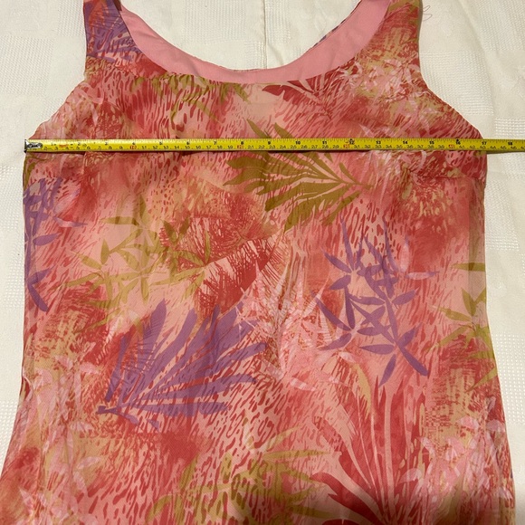 Touché tiered sleeveless maxi dress. Soft pink and rose gauzy/flowy fabric - Picture 3 of 6